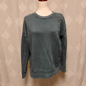 Soft Teal Women's Sweatshirt Size Small Simple Basics Minimalist Core